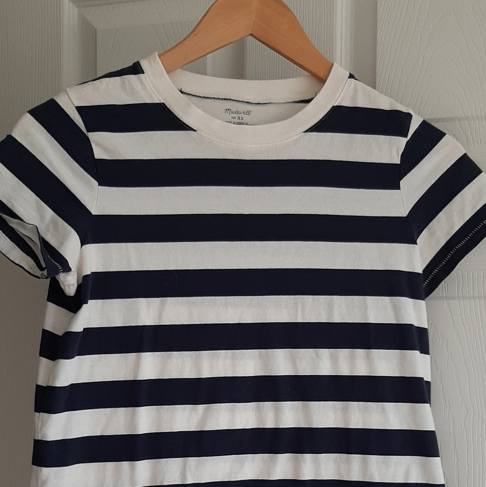 Navy White Stripe Northside Vintage Tee Madewell